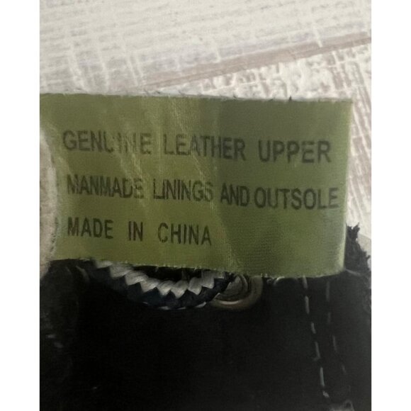 Vintage Timberland Navy Blue Nubuck Leather Chukka Boots White Soles Size 7.5M - Picture 9 of 10